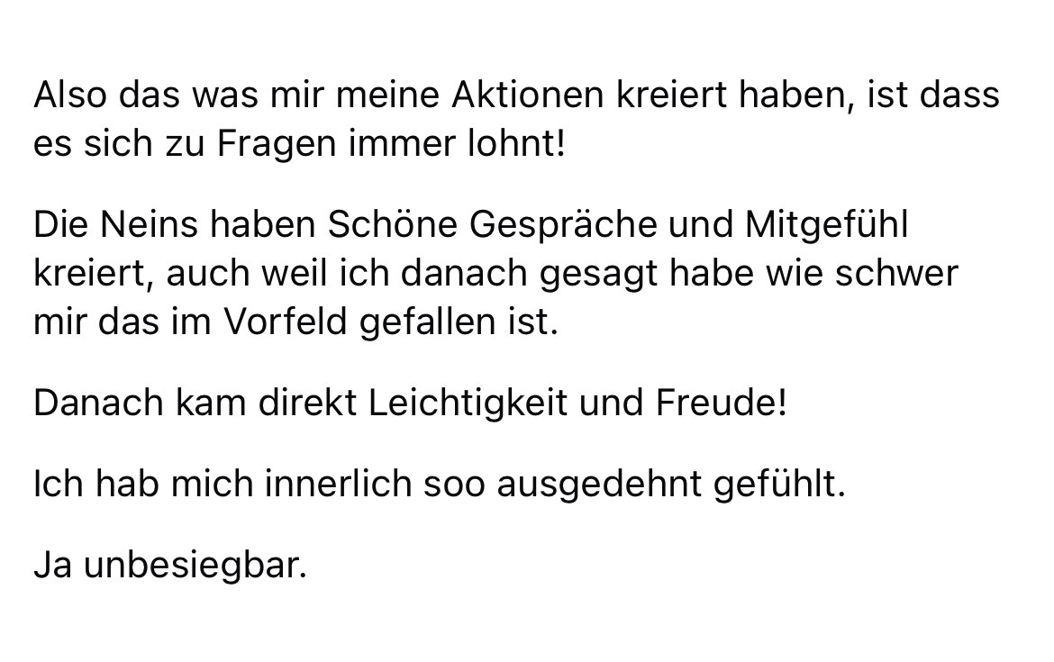 Ablehnungschallenge Randi Hausmann Feedback